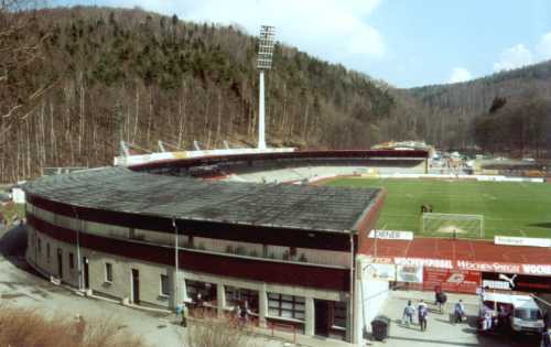 Erzgebirgestadion - Haupttribüne von oben